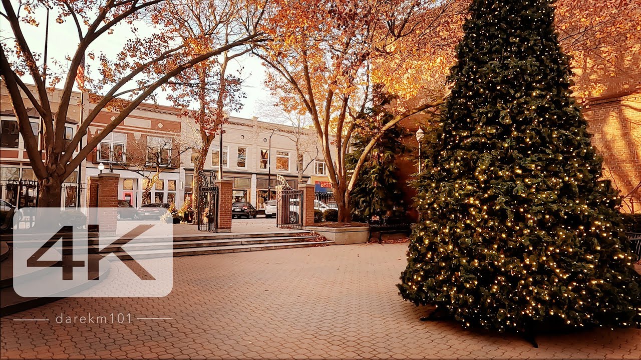 Charming Holland Michigan at Sunrise, a Walking Tour / Virtual Run in December, a Christmas Town