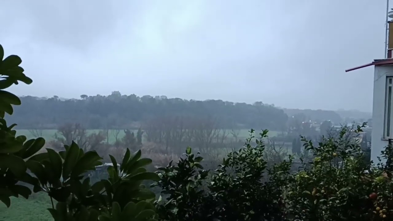 Guarda la  pioggia con musica rilassante 