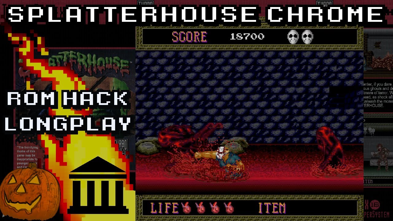 Splatterhouse: Chrome • Full Play-through (Splatterhouse ROM Hack)