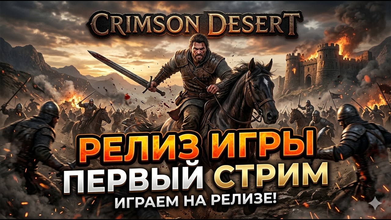 SHORTS CRIMSON DESERT / РЕЛИЗ ИГРЫ СТРИМ-МАРАФОН