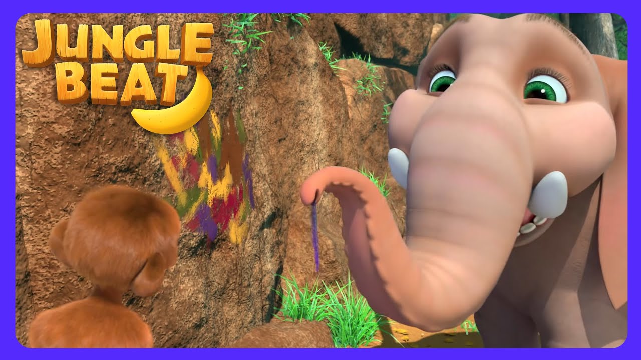 Jungle Beat - Munki upptäcker konst! | Barnfilm | WildBrain Förskola