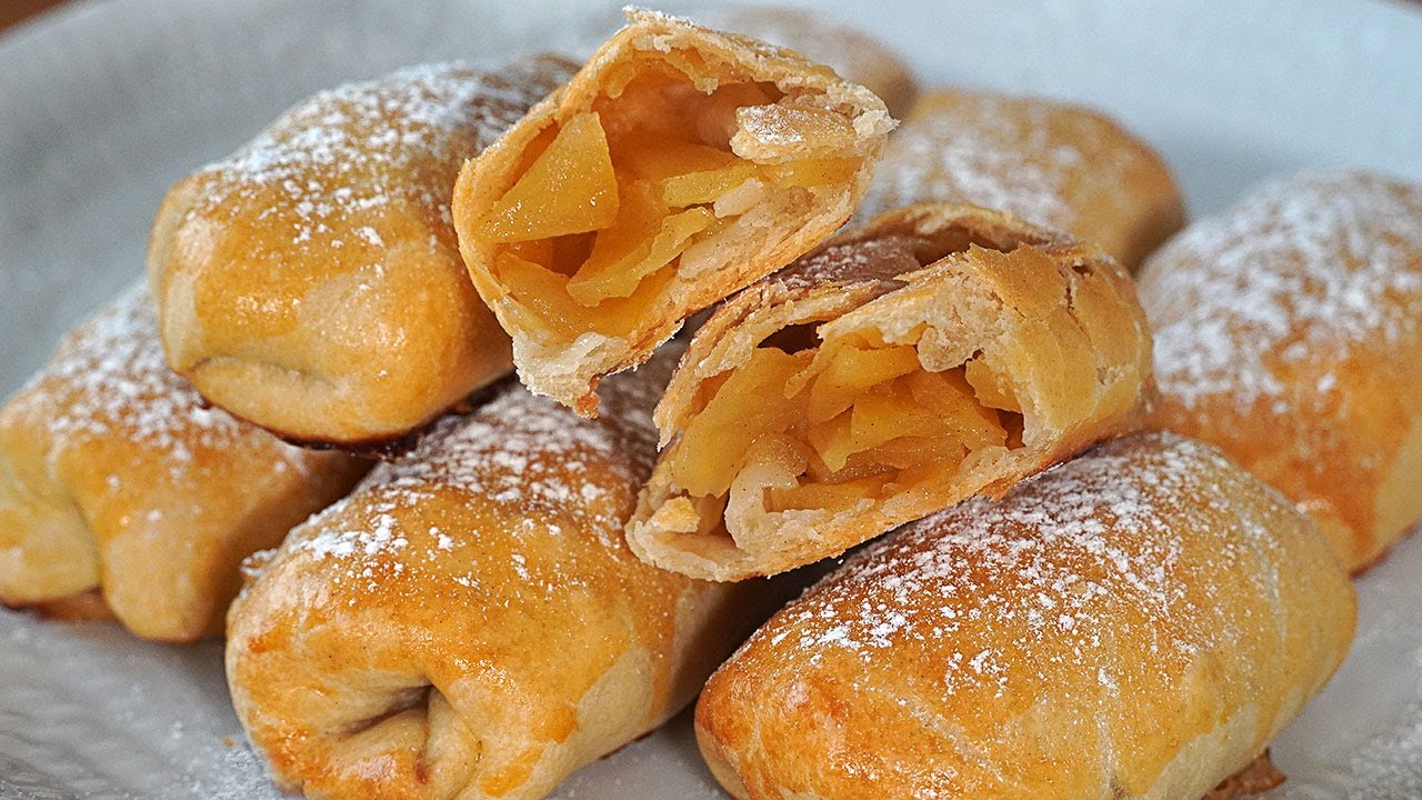 No hacerlo sería un pecado! Pastel de manzana FÁCIL. Mucho relleno y una masa muy fina y crujiente