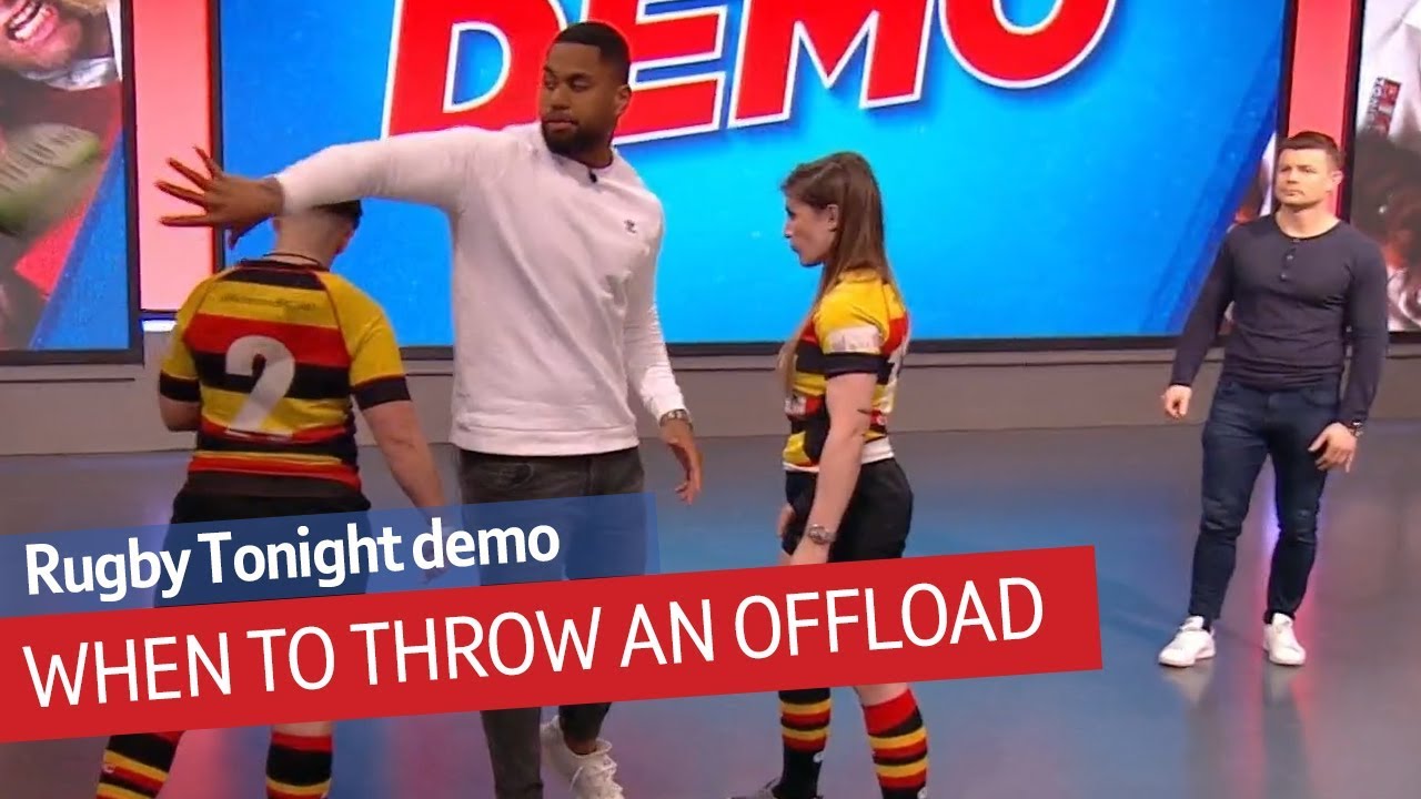 Brian O'Driscoll and Joe Cokanasiga offloading masterclass! | Rugby Tonight Demo