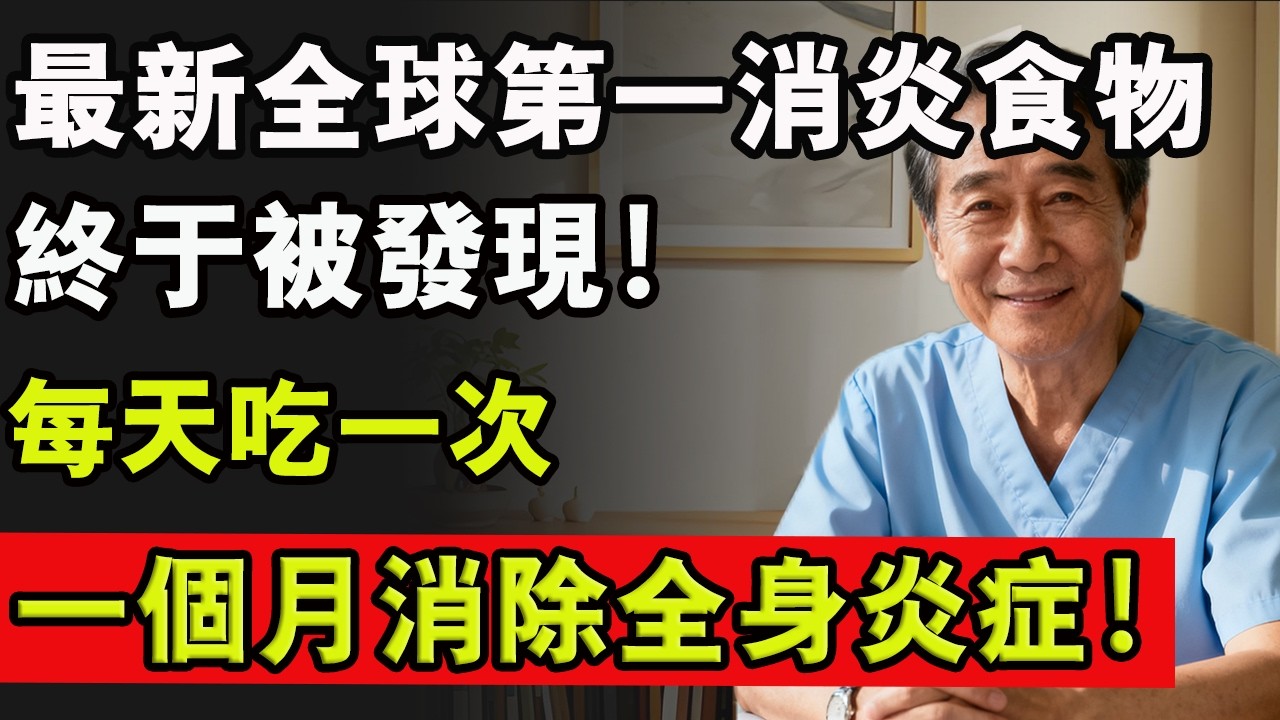 最新全球第一消炎食物，終於被發現！每天吃一次，一個月消除全身炎症！#炎症 #慢性發炎 #老年健康