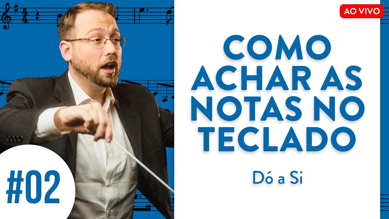 Módulo 3 - Aula 02 | Como achar as notas musicais no teclado - Dó a Si 🎶