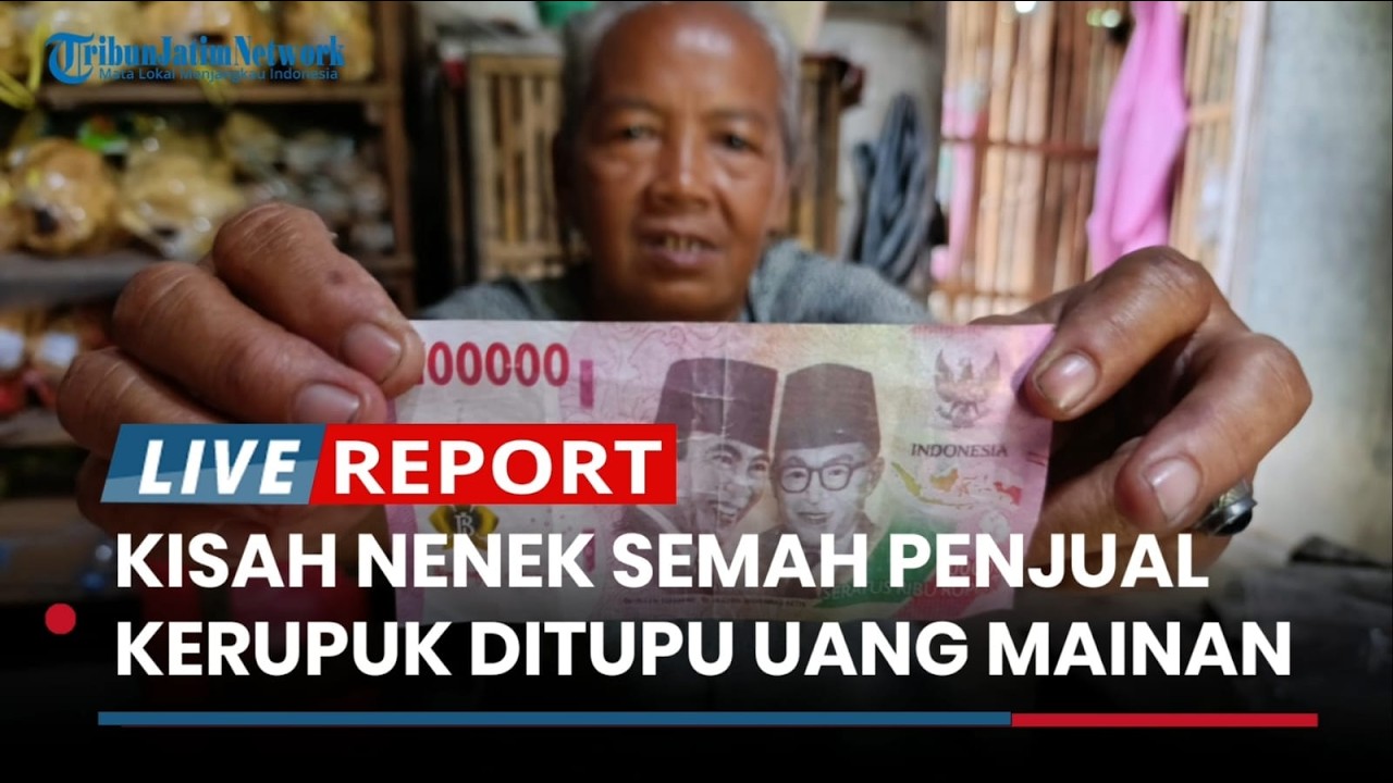 Nasib Nenek Semarah Penjual Kerupuk di Blitar yang Ditipu Uang Mainan Kini Kebanjiran Donasi