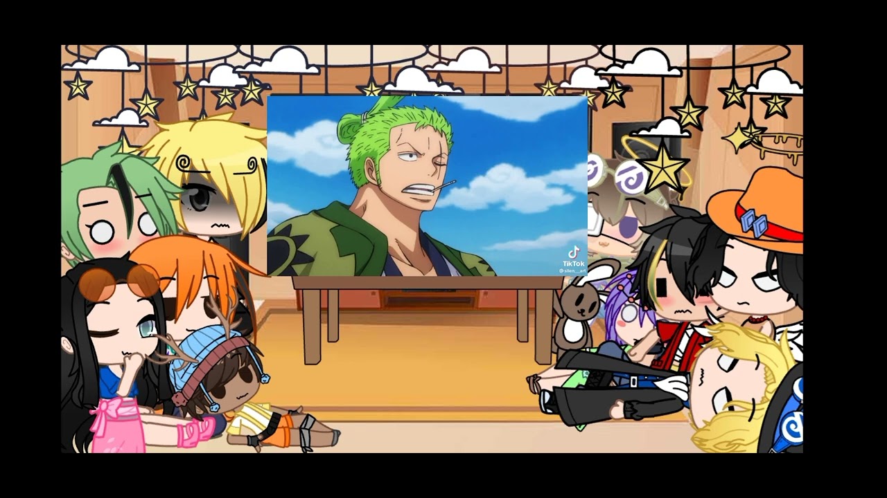 los mugiwaras reaccionan a luffy y asl /sanlu?/zolu?/lawlu?/