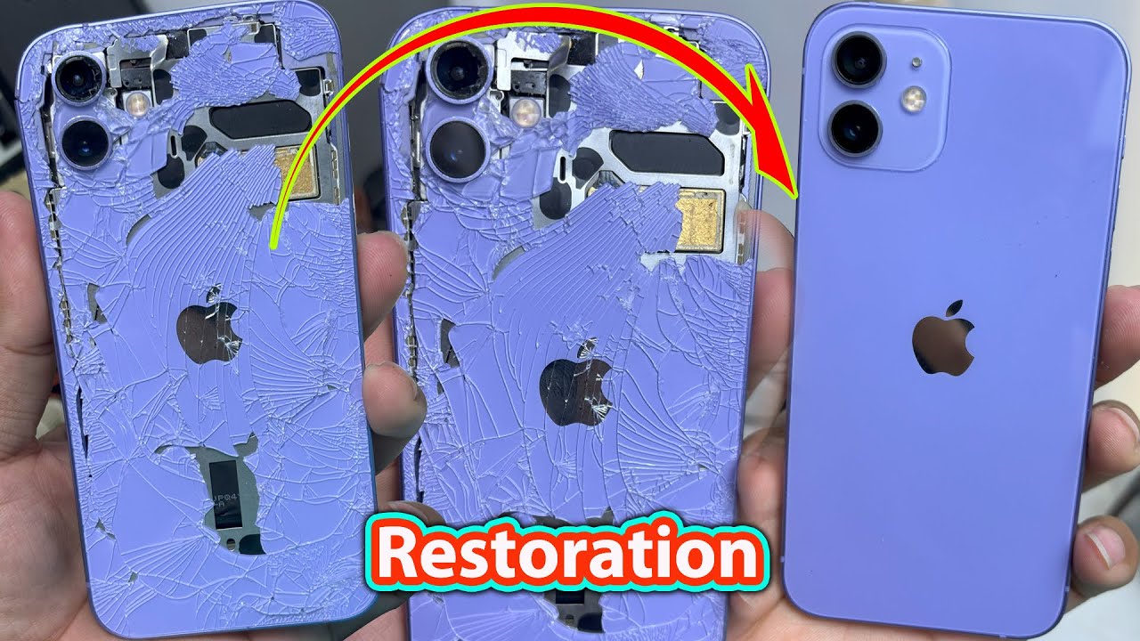 Restoration iPhone 12 Has Been Destroyed Cracked Broken