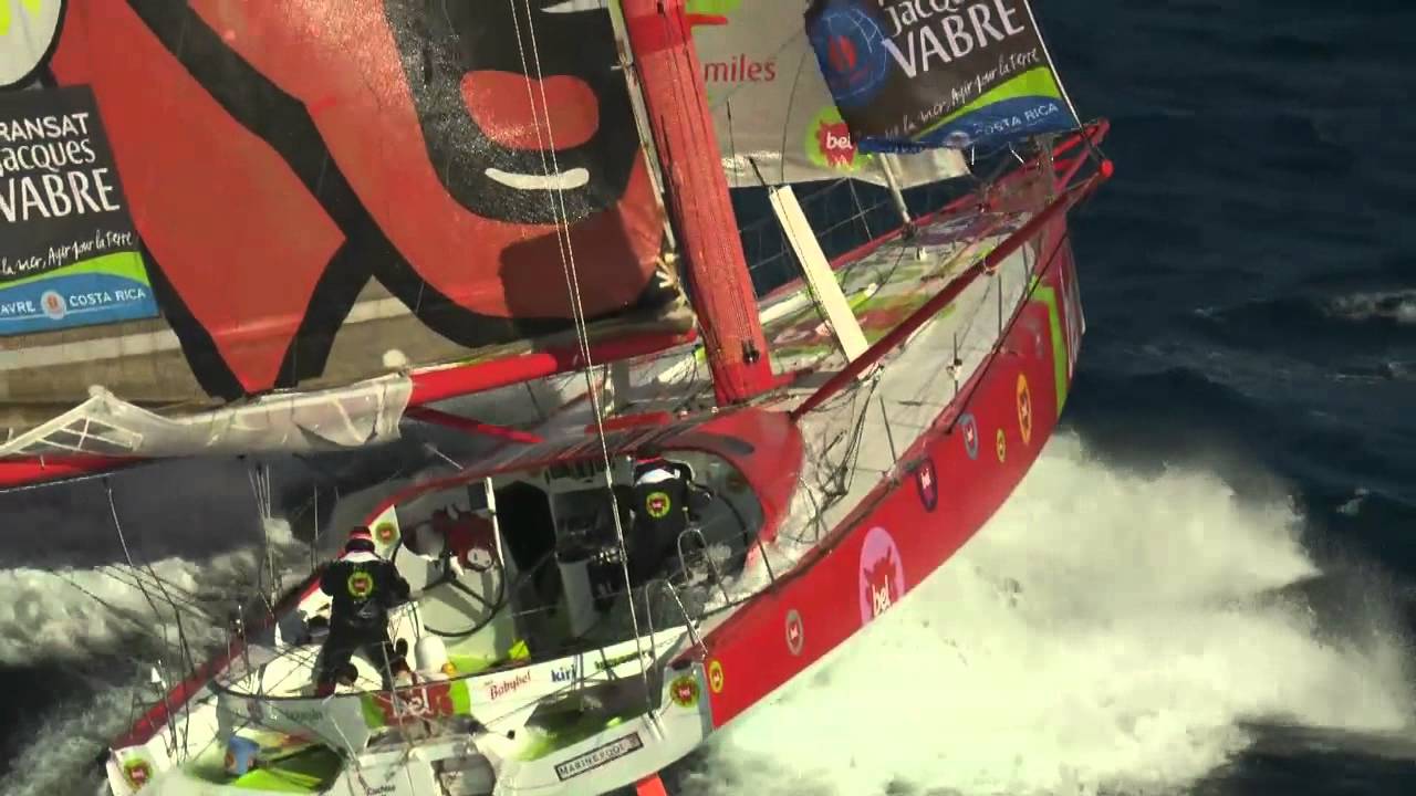 Groupe Bel: Kito de Pavant and Yann Regniau in heavy weather!