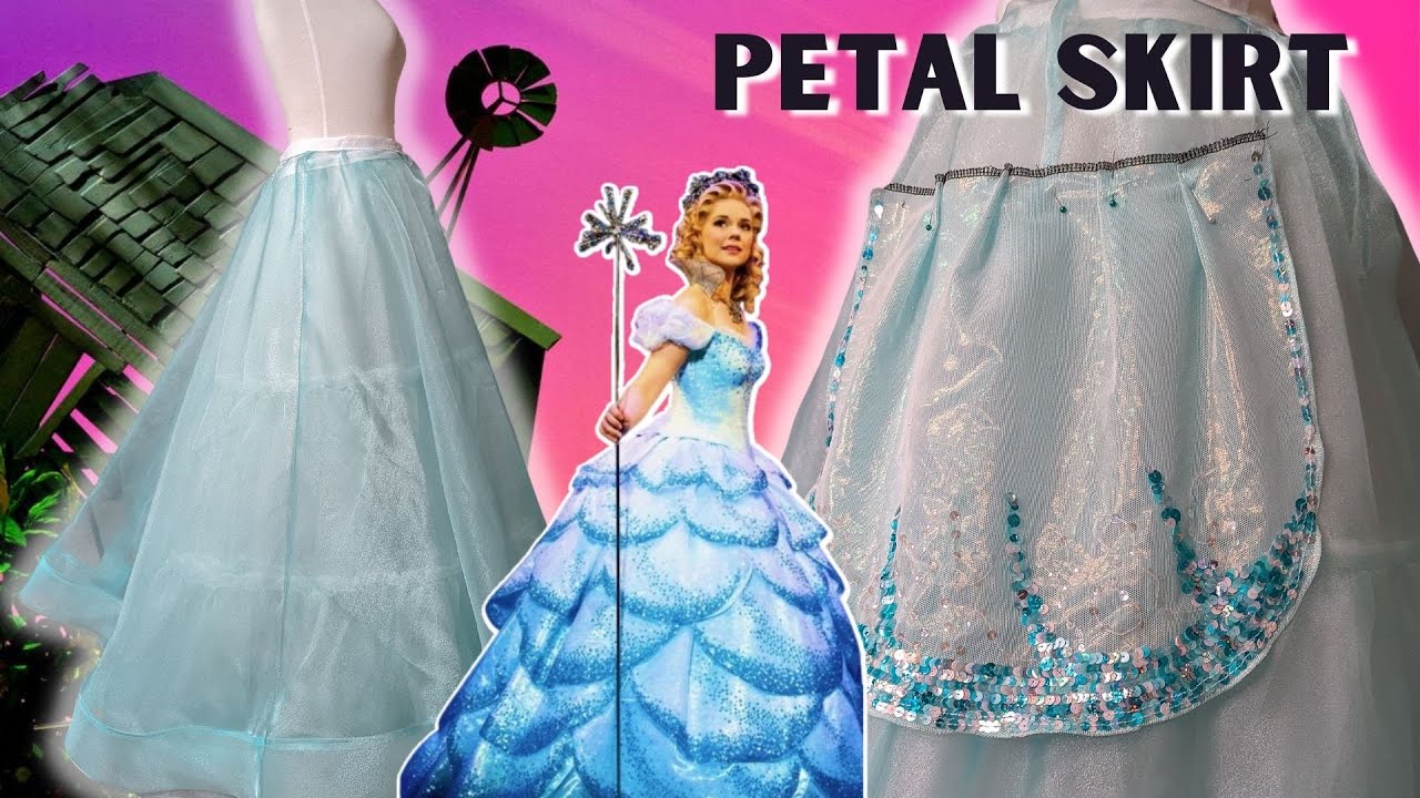 I made a petal for the skirt on Glinda's Bubble Dress