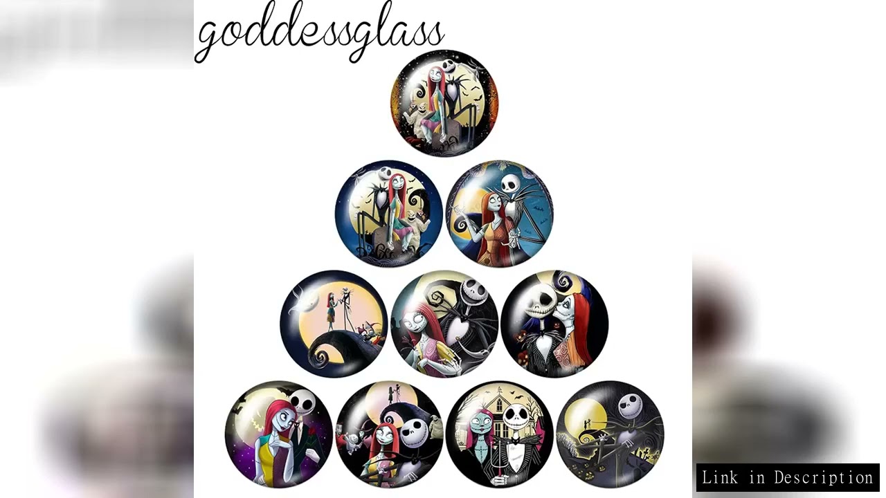 The Nightmare Before Christmas Jack Skellington 12mm/18mm/20mm Round glass cabochon flat back Making