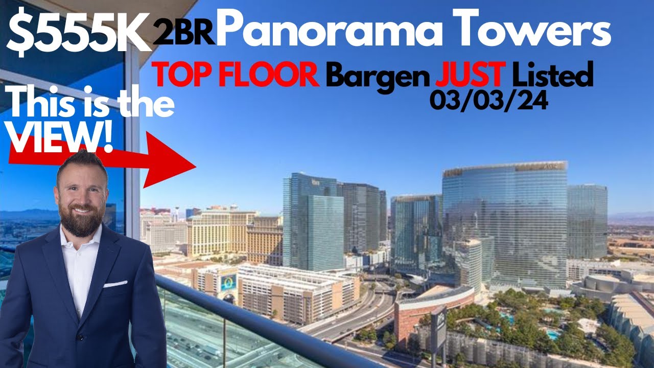 Strip View Top Floor! Panorama Towers 2BR DEAL! Las Vegas Real Estate - High Rise Condos