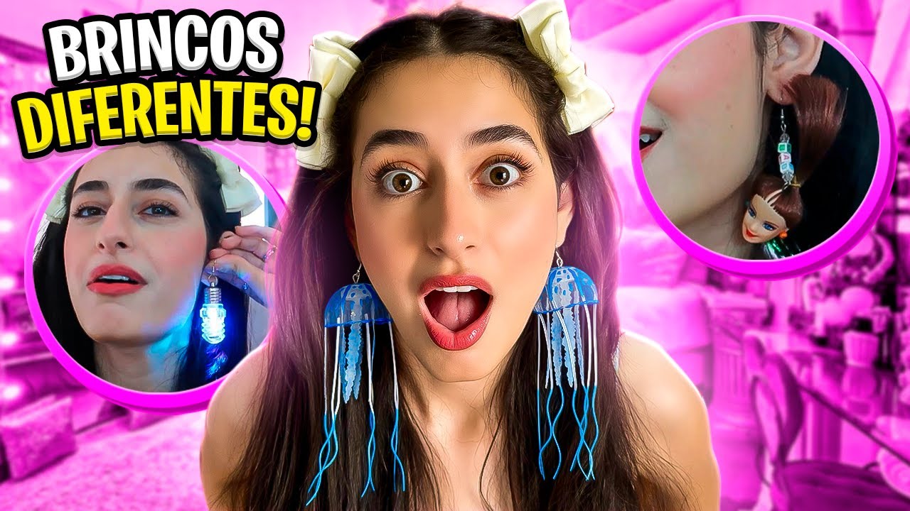 MINHA COLEÇÃO COMPLETA DE BRINCOS DIFERENTES!