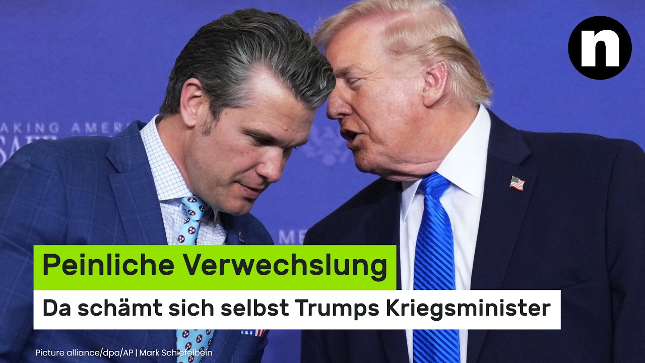 Donald Trump: Peinliche Verwechslung - da sch&auml;mt sich selbst sein Kriegsminister