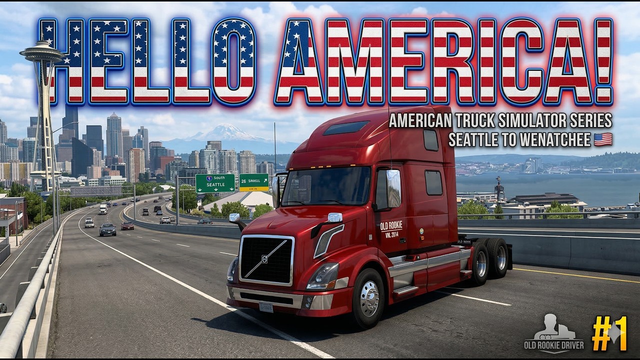 ATS Realistic POV | New Series: The American Dream 🇺🇸 | Volvo VNL 2014 | Seattle to Wenatchee | #1
