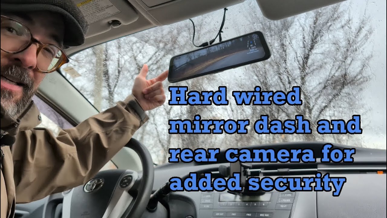 Pelsee P12 Pro 4K Mirror Dash Cam install in my Toyota Prius TinyCamper for extra peace of mind