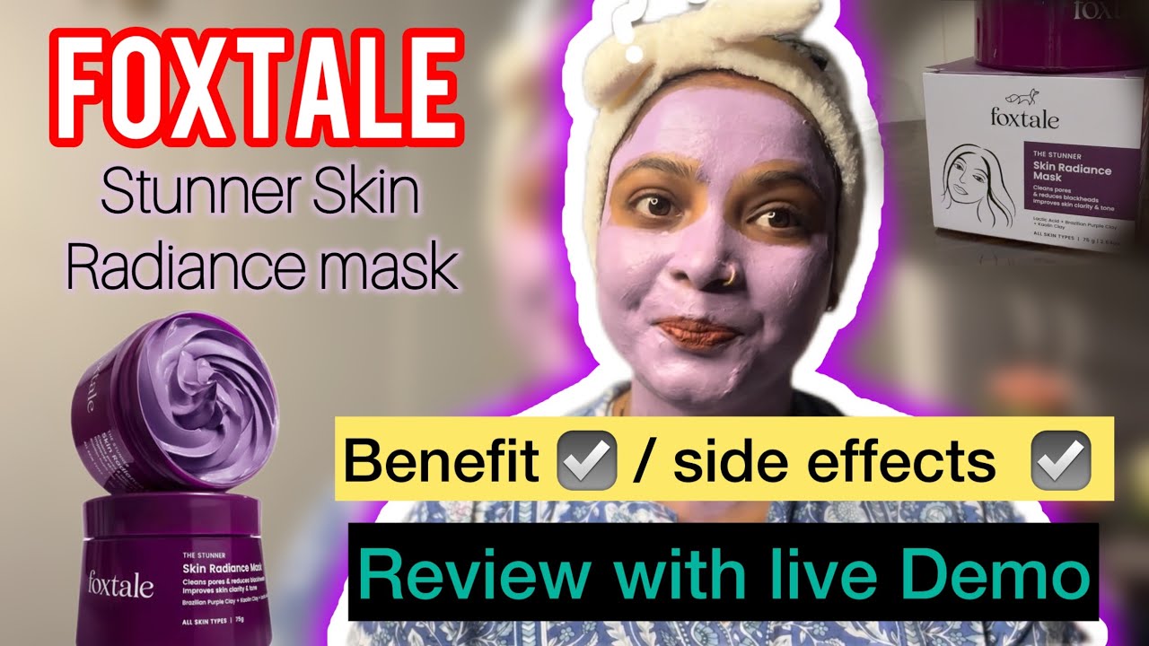 Foxtale Skin Radiance Mask | Honest Review  @Dimpleslittlelife #review #foxtales #skincare #viral