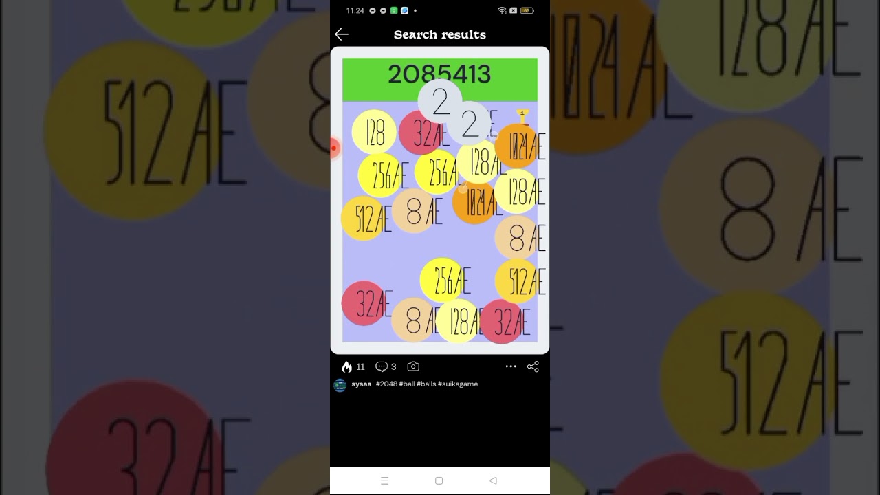 CASTLE 2048 BALLS REACHED 4AS