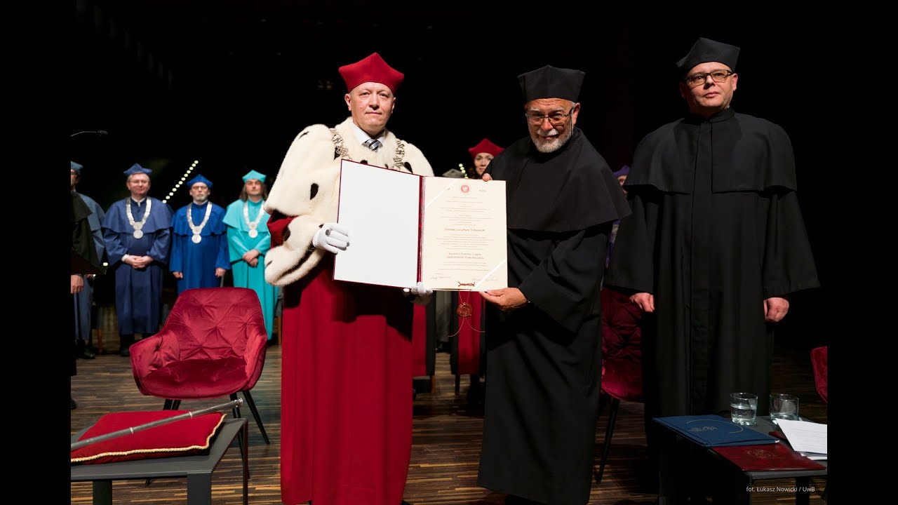 Uroczystość nadania tytułu doktora honoris causa UwB Profesorowi Piotrowi Hofmańskiemu
