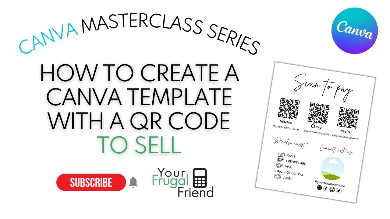 Как создать собственный QR-код в Canva для продажи!