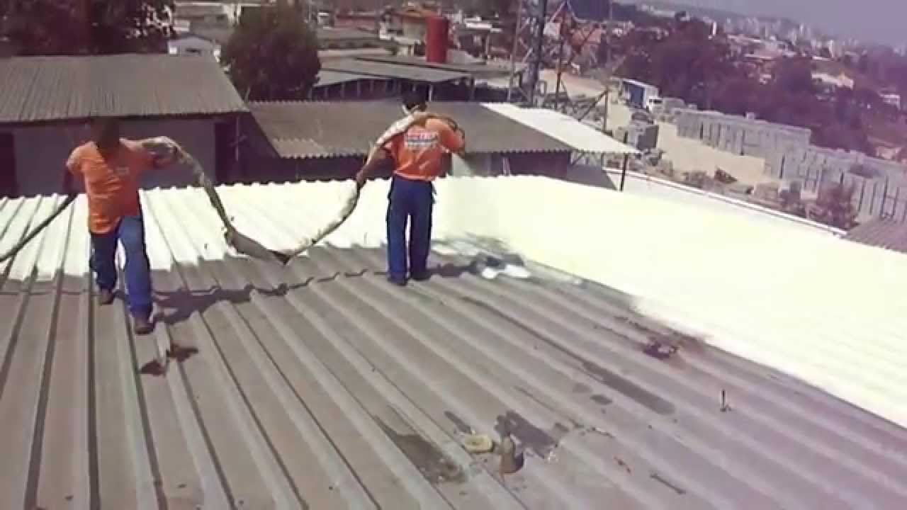 WWW.IMPRESOL.COM.BR - REVITALIZAÇÃO DE TELHADOS - SPRAY DE POLIURETANO - PINTURA TERMICA TELHADO
