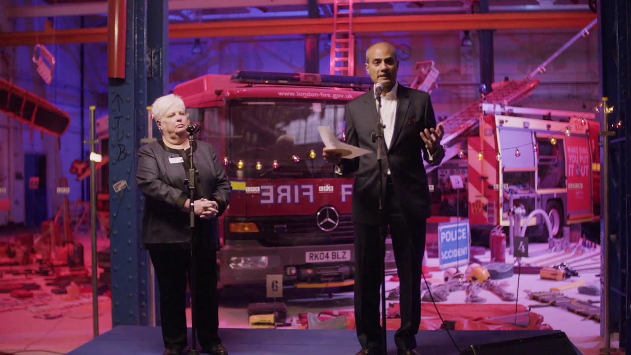George Alagiah at the launch of the Migration Museum at The Workshop