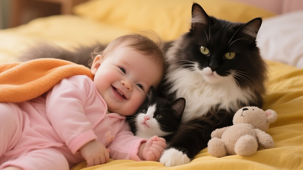 60 Minutes of Cats Loving Babies Like Their Own