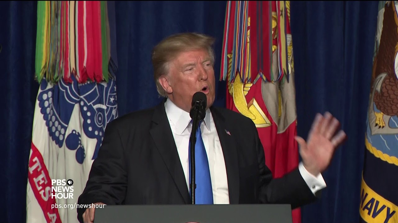 Watch: Trump says U.S. can’t afford ‘hasty’ withdrawal from Afghanistan