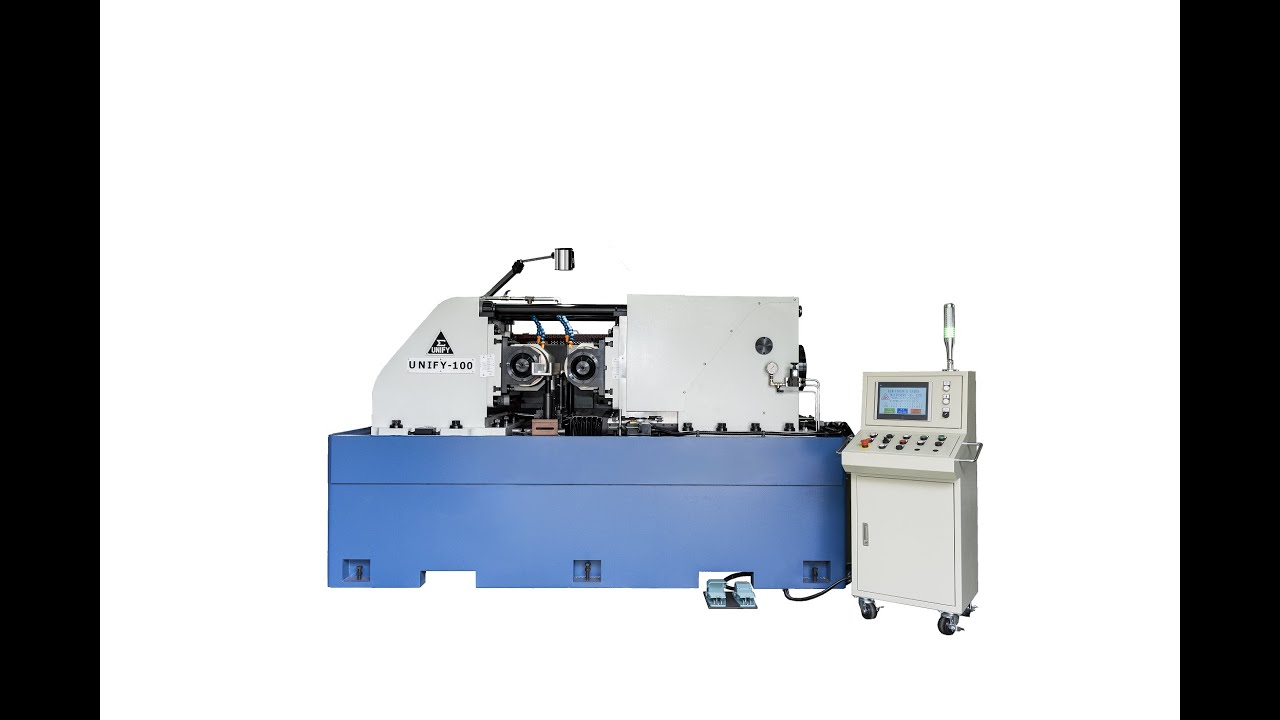 UM-100/UM-100A Heavy duty Hydraulic thru feed type thread rolling machine 油壓滾通滾牙機