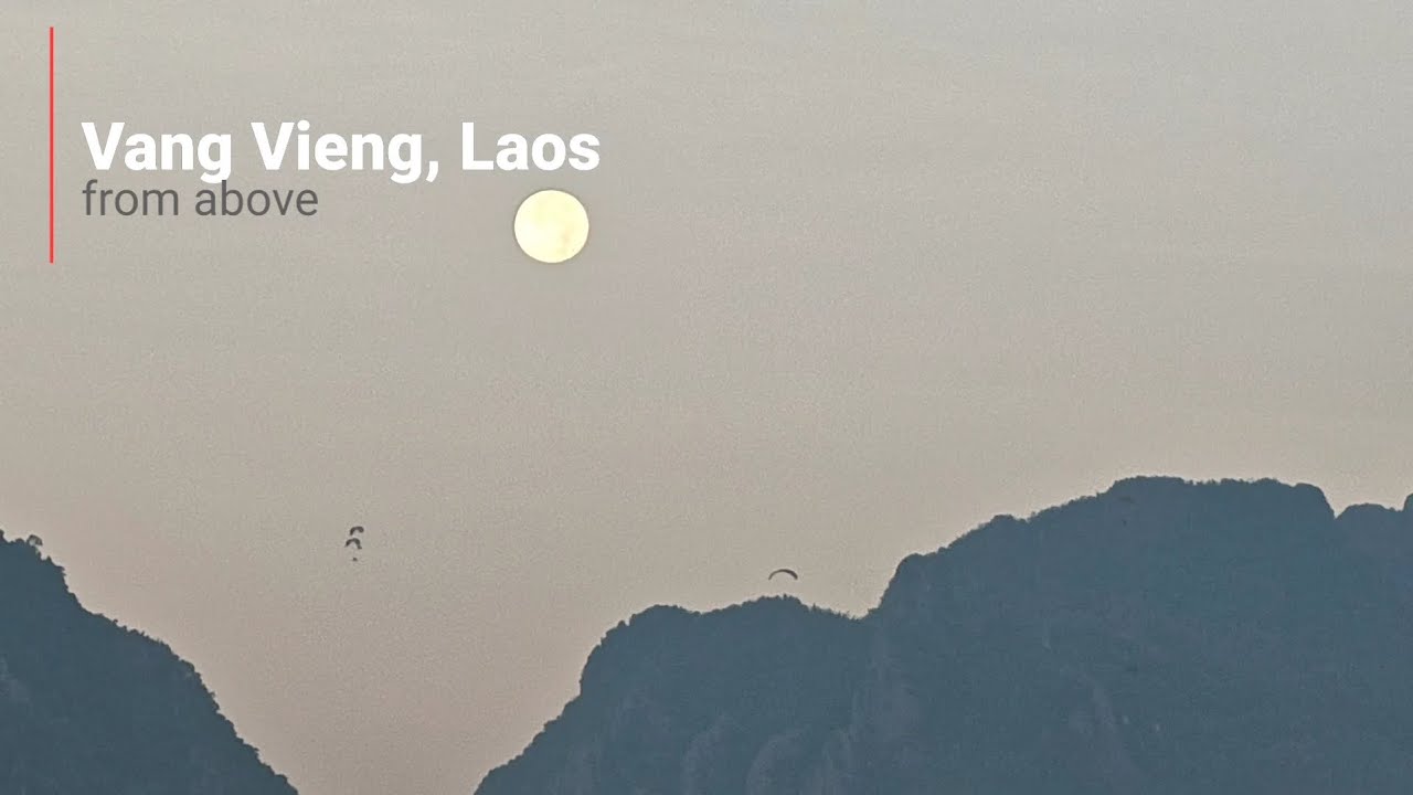 Vang Vieng, Laos - from above