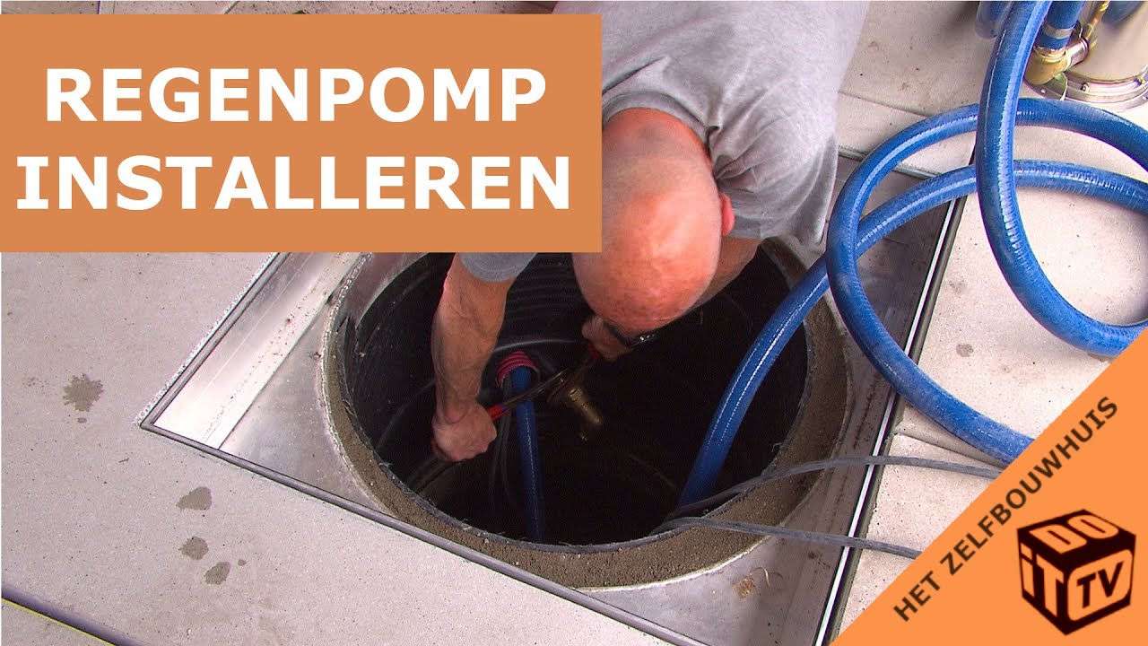Het Zelfbouwhuis - Installatie van de regenpomp