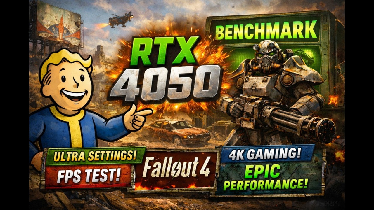 RTX 4050 + i7-13650HX | Fallout 4 Ultimate Benchmark (Max Settings)