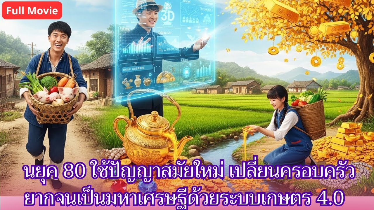 [ซีรีส์จีน] นยุค 80 ใช้ปัญญาสมัยใหม่ เปลี่ยนครอบครัวยากจนเป็นมหาเศรษฐีด้วยระบบเกษตร 4.0 #shorts