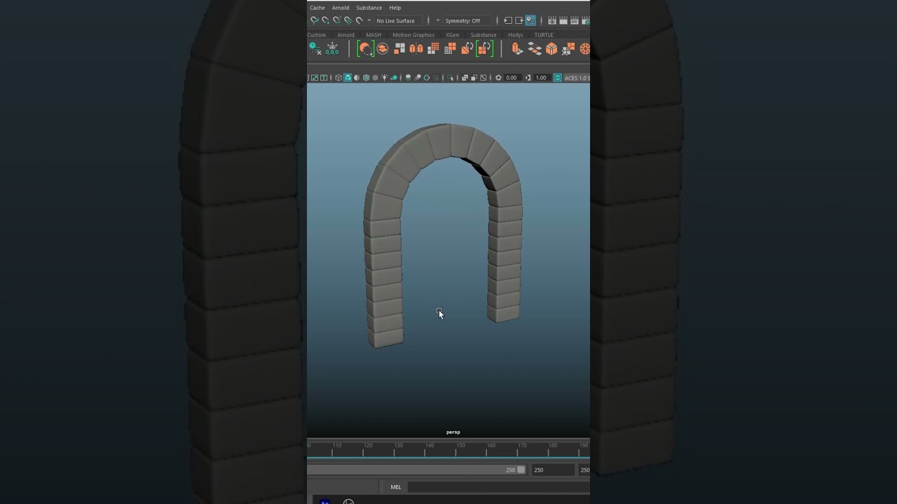 Создайте 3D-модель арки в Maya &mdash; самый простой и умный способ! #3dmodeling #maya3d #mayatutorial ...