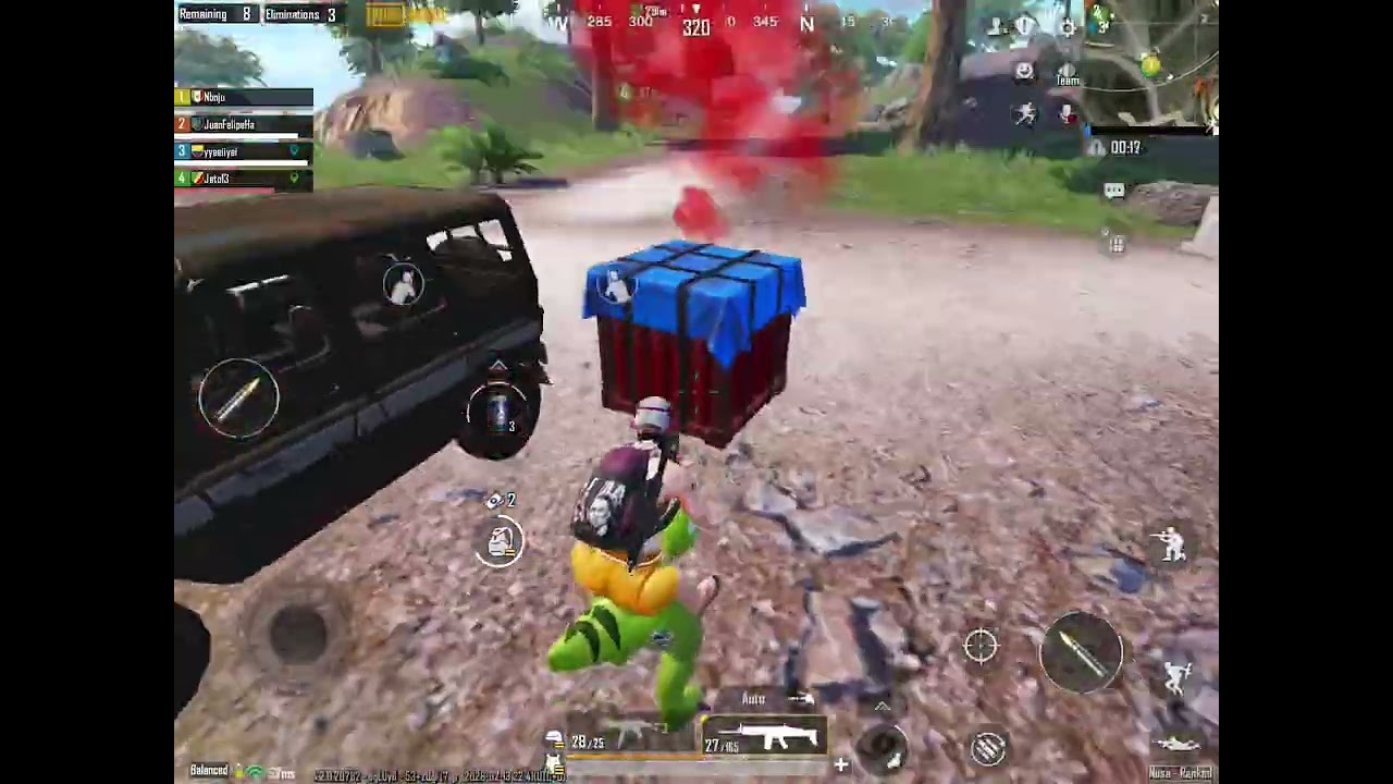 PUBG I found a dinosaur￼ 🦖🦖🦖🦕🦕🦕with a SCAR the gun 🔫🔫🔫 