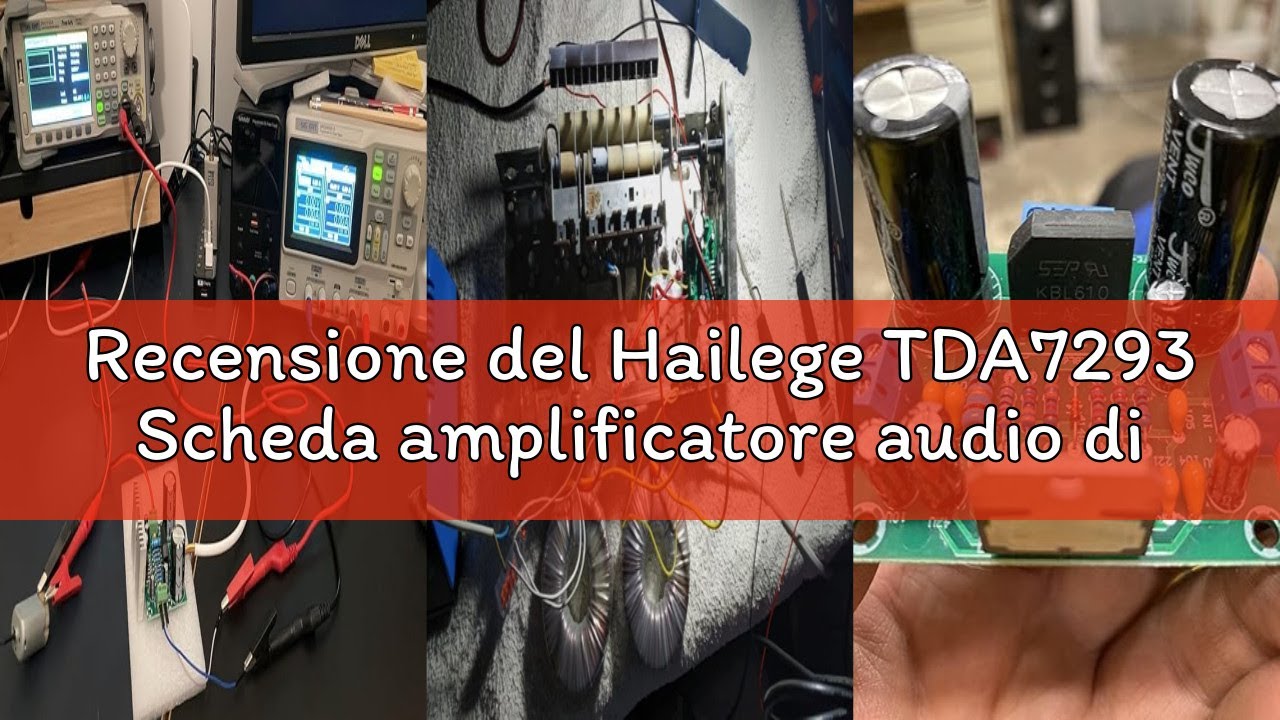 Recensione del Hailege TDA7293 Scheda amplificatore audio digitale mono a canale singolo AC 12V-50V