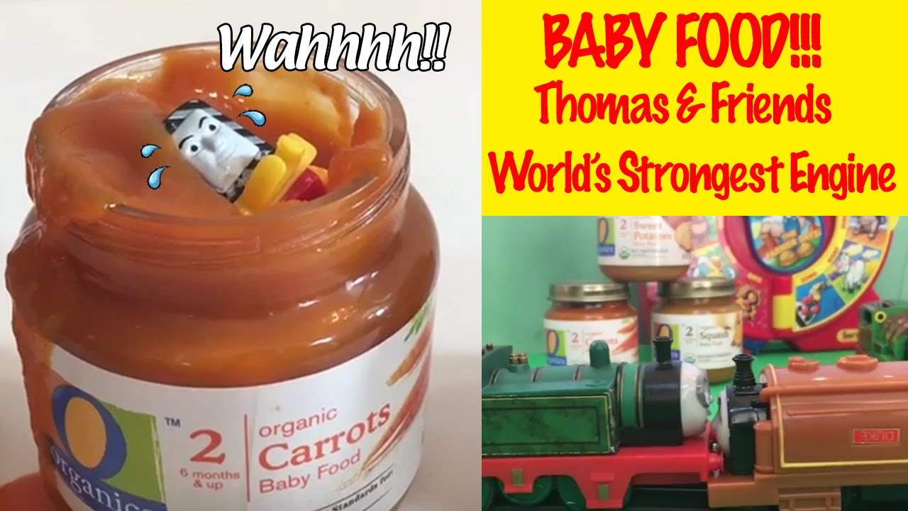 Baby Food!!! Thomas and Friends World's Strongest Engine Toys Challenge