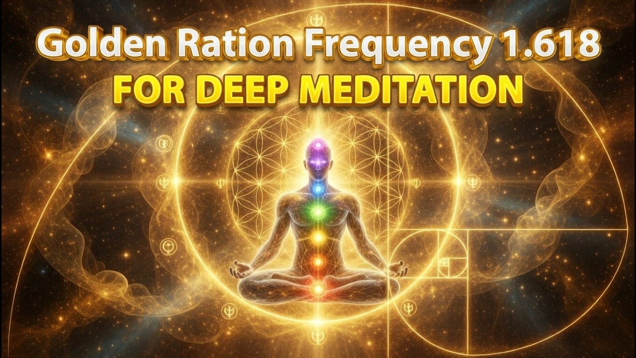 DEEPEST Meditation & Consciousness Expansion | Golden Ratio Frequency 1.618 Hz | 3 Hours