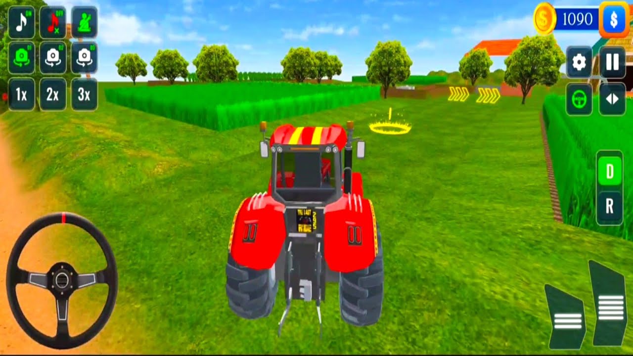 DRIVING THE RED MONSTER! 🚜 Realistic Tractor Farming Simulator | xtreme Hyper