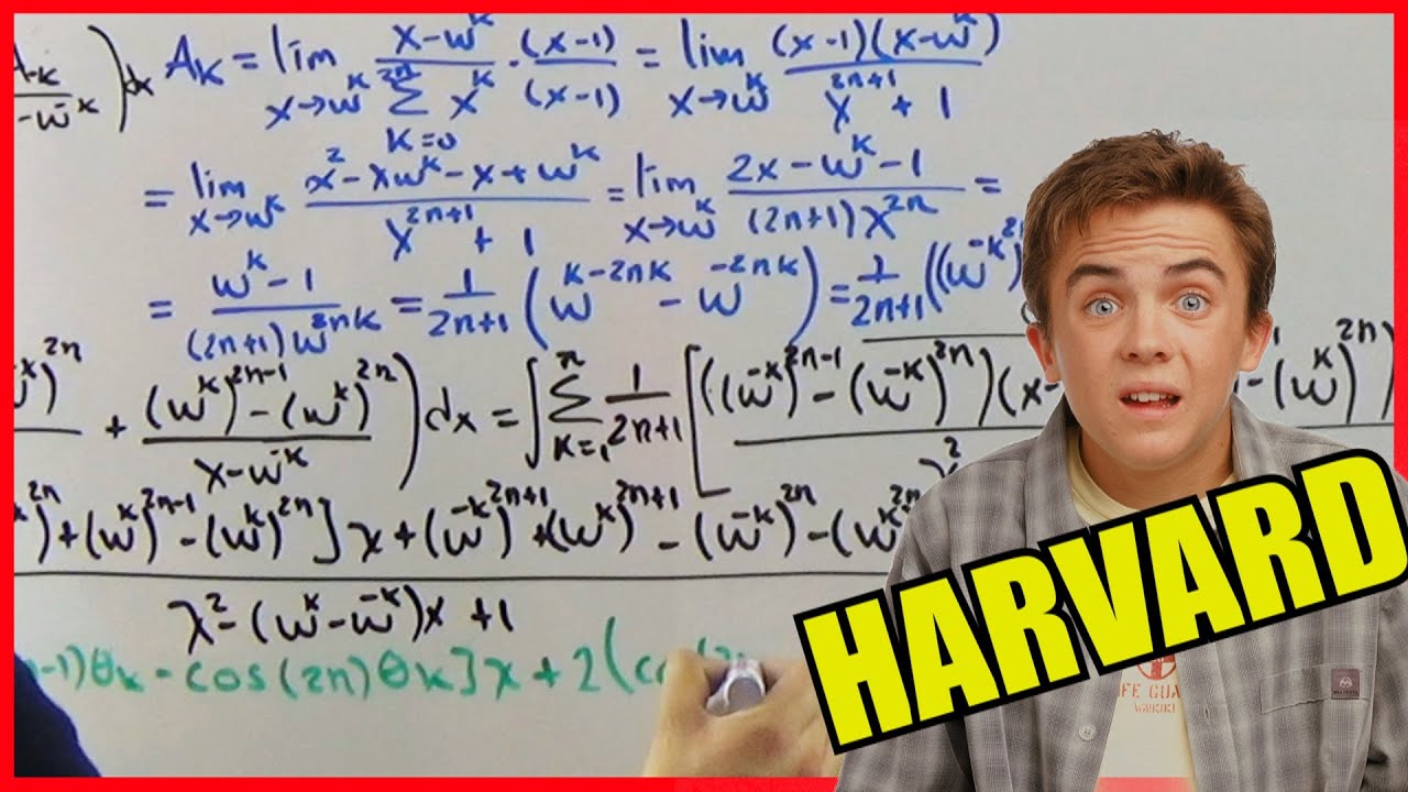 Así es la Matemática de la Universidad más COSTOSA del mundo | HARVARD