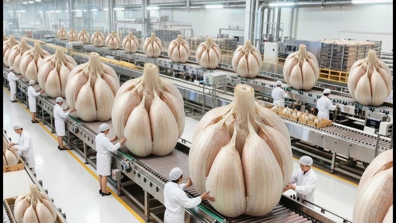 Inside India's Largest Factory: From Fresh Garlic To Premium Garlic Powder (Full Process)