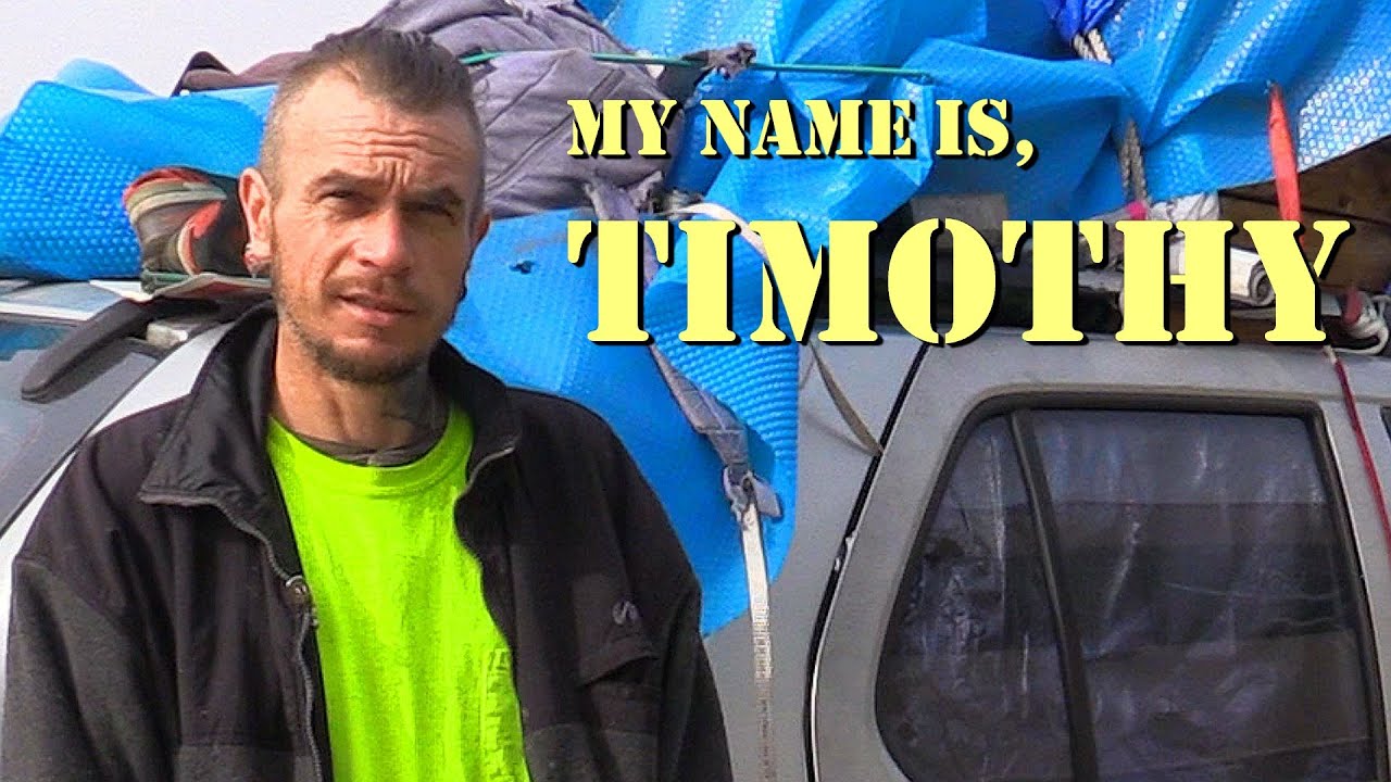 Тимоти, бездомный из Лоди, Калифорния.