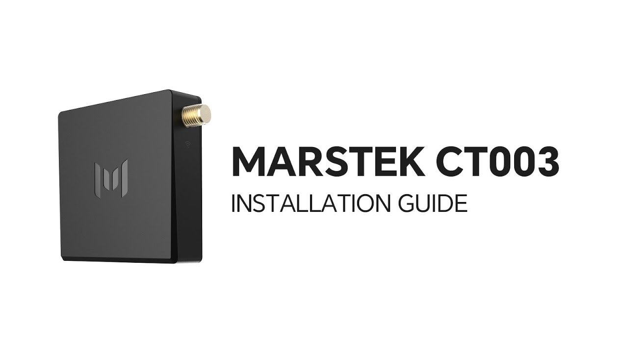 MARSTEK Smart Meter Reader CT003 Installation Guide