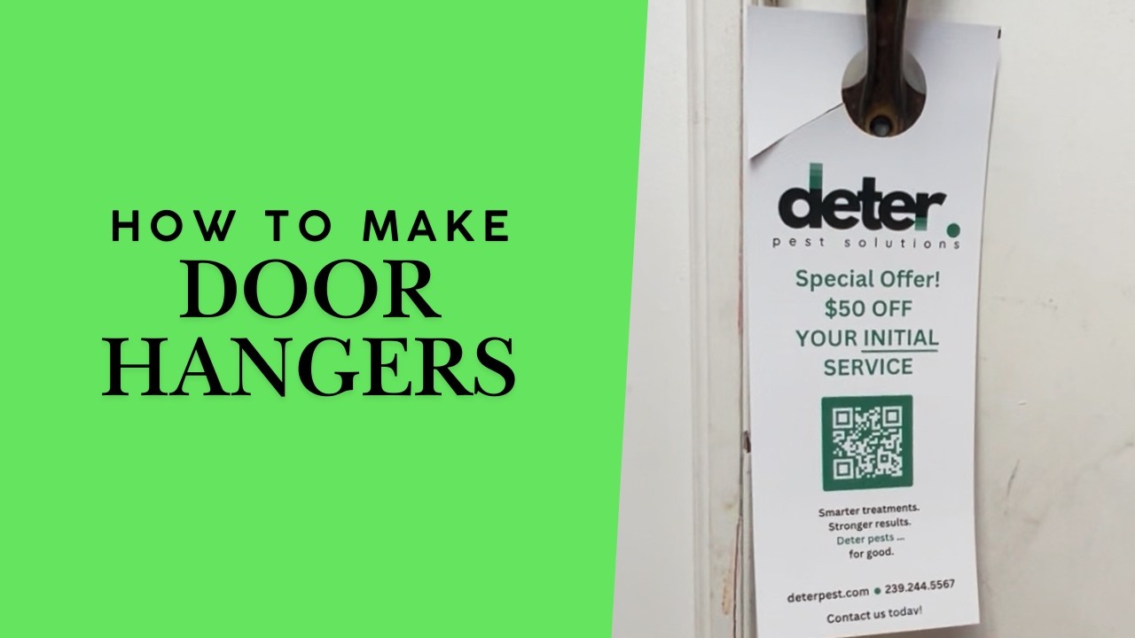 How to Make Door Hangers for Small Company