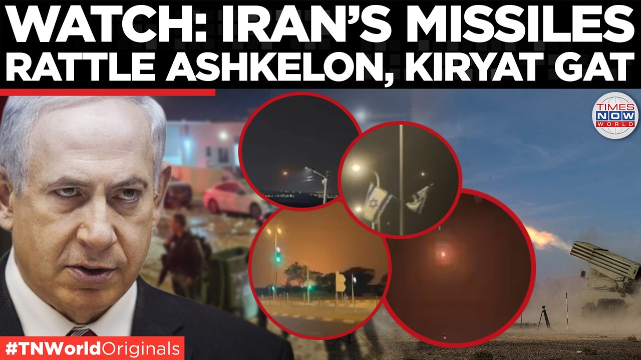 IRAN MISSILES HIT Tel Aviv, Ashkelon, Kiryat Gat In Coordinated Strike  | US-Iran War