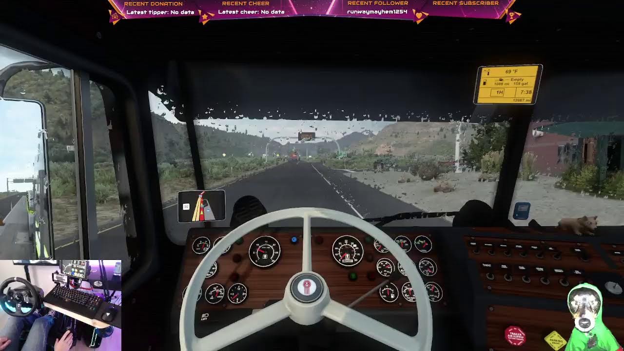 Twin TURRRRBO CAT | #virtualtruckdriver #americantruck #diesel