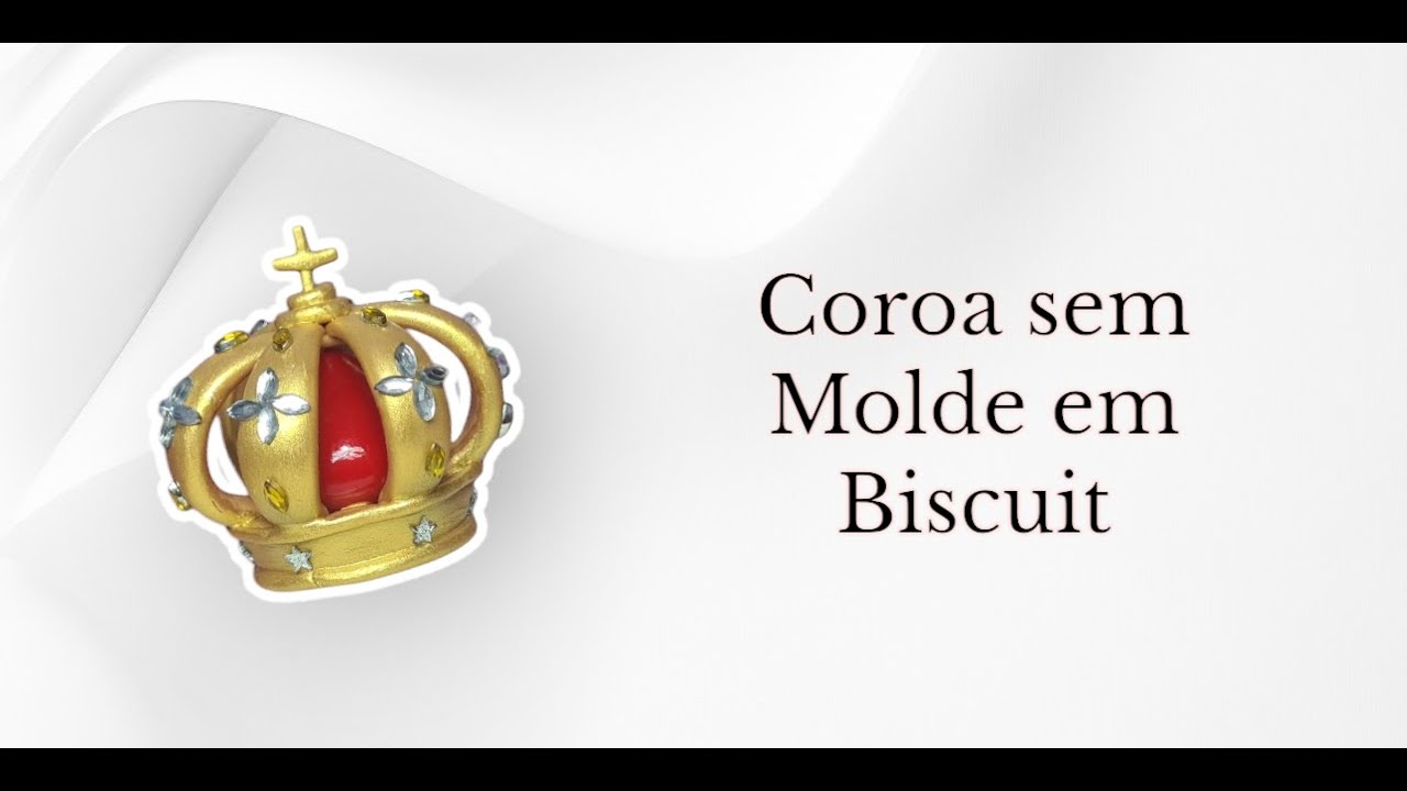 Faça você mesmo uma linda coroa em biscuit: Tutorial passo a passo