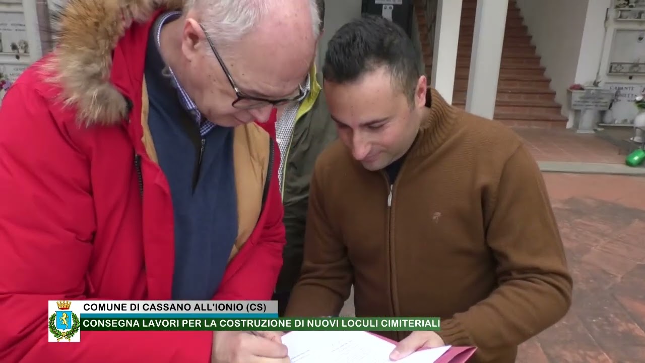 CONSEGNATI I “LAVORI DI COSTRUZIONE DI NUOVI LOCULI CIMITERIALI”