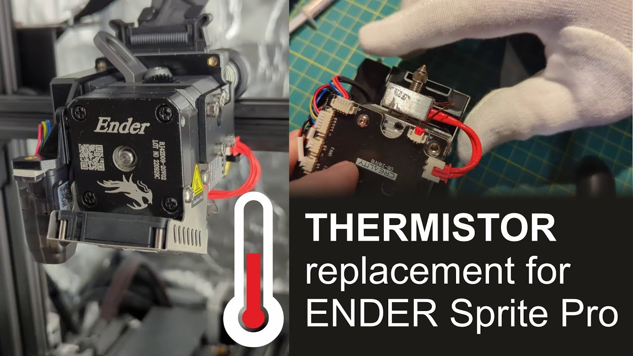 Creality Ender Sprite Extruder Pro - thermistor replacement