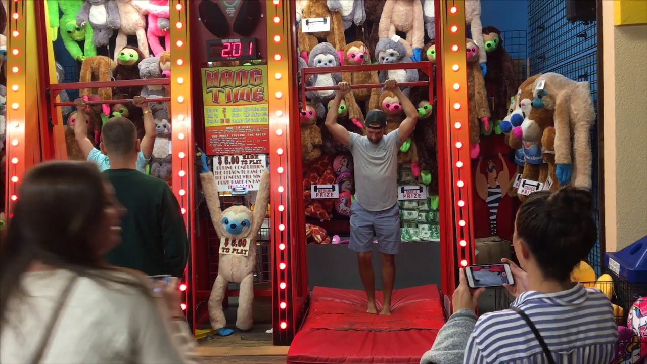 Hang Time Carnival Game Boardwalk Jersey Shore Hanging